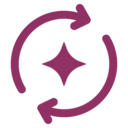 Icon representing AI-powered automation workflows